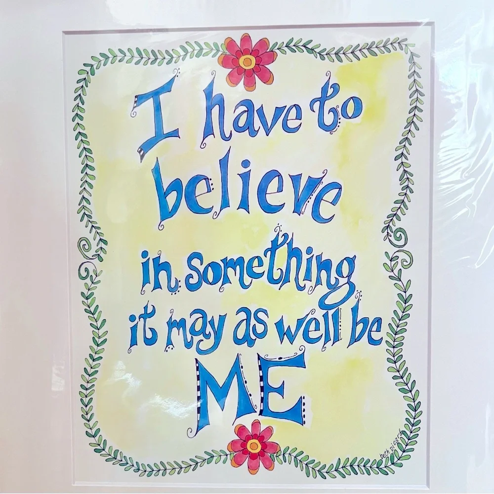 NWOT Whimsical Creative Wall Art Print